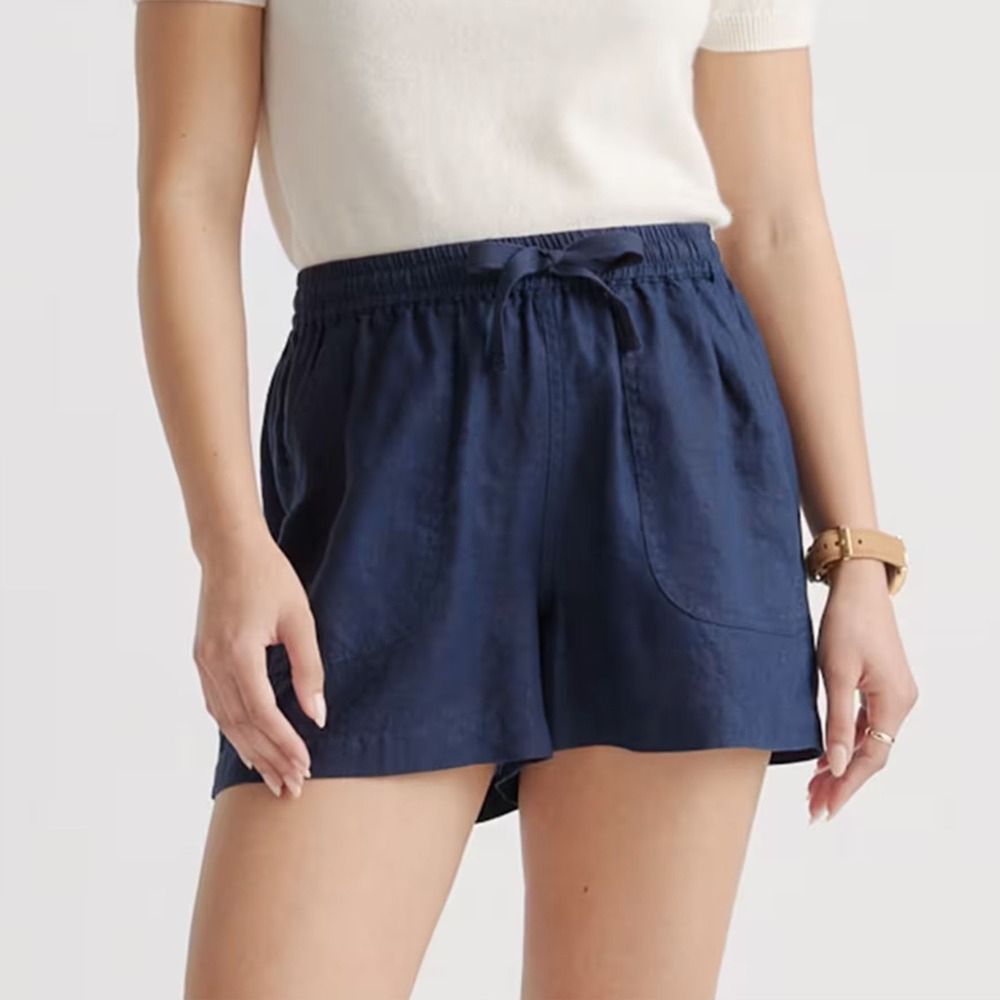 QUINCE 100% European Linen Shorts Size Large